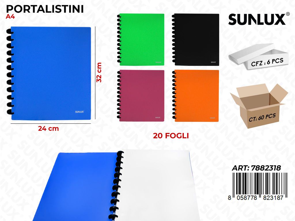 L. Colors Portalistini 20FF Ass. 24*32CM