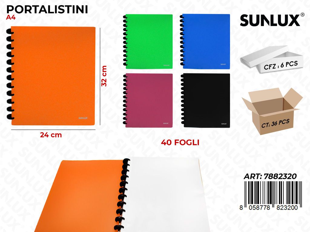 L. Colors Portalistini 40FF Ass. 24*32CM