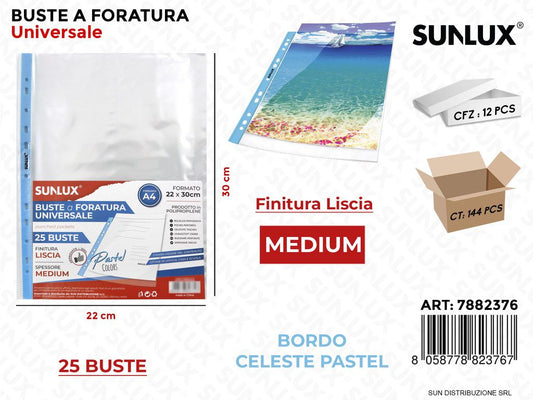 Buste a Forat. Uni. 22*30CM Med. Cel. P. 25PCS