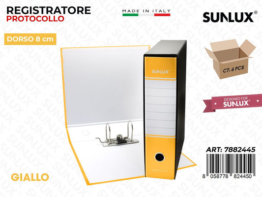 Raccoglitore D.8 Giallo c/ Leva 29*34CM