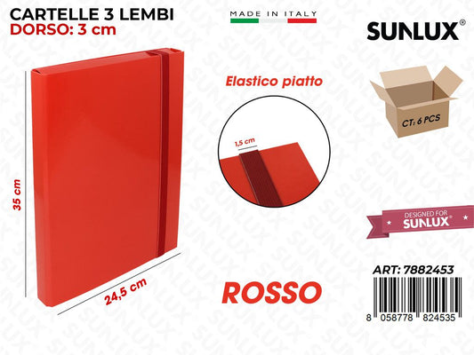 CART.3/L D3 Rosso Elast .piatto Sun