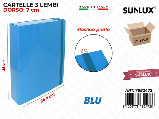 CART.3/L D7 Blu Elast .piatto Sun