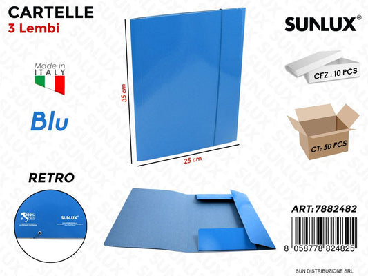 Cart. Blu 25X35 Sun c/Lembi ed El. Plast.
