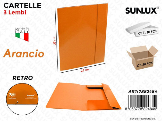 Cart. Arancio 25X35 Sun c/Lembi ed El.plast.