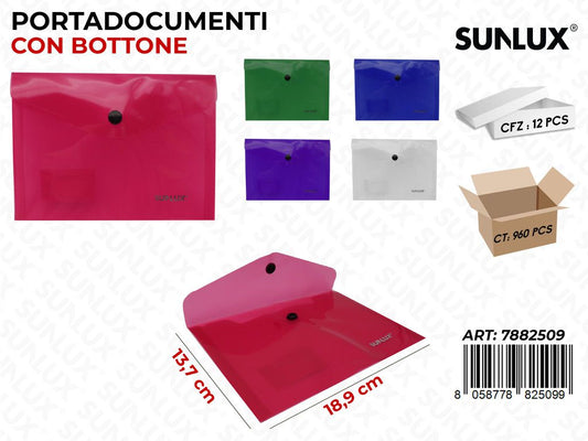 Busta c/Bottone Colore A6 18.9*13.7CM
