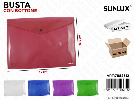 Busta c/Bottone Col. Ass. 44*32.5CM