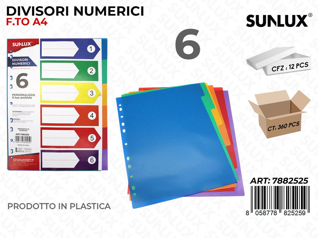 Divisori Numerici 6FF F.to A4