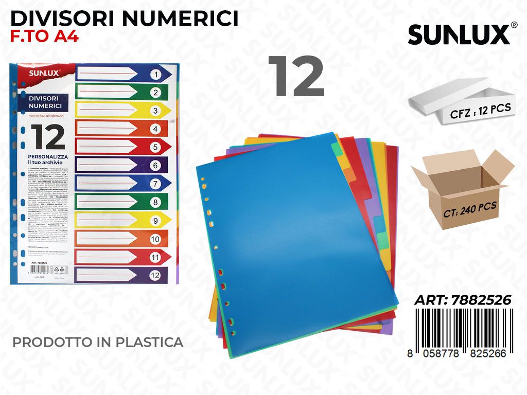 Divisori Numerici 12FF F.to A4