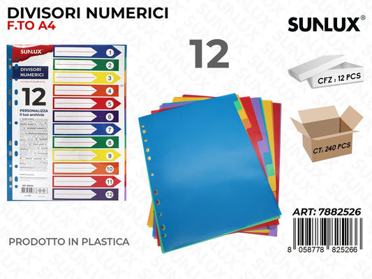 Divisori Numerici 12FF F.to A4