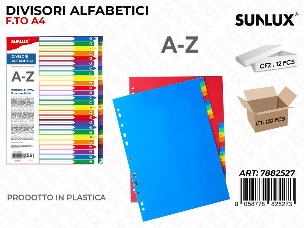 Divisori Alfabetici A-z F.to A4