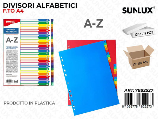 Divisori Alfabetici A-z F.to A4