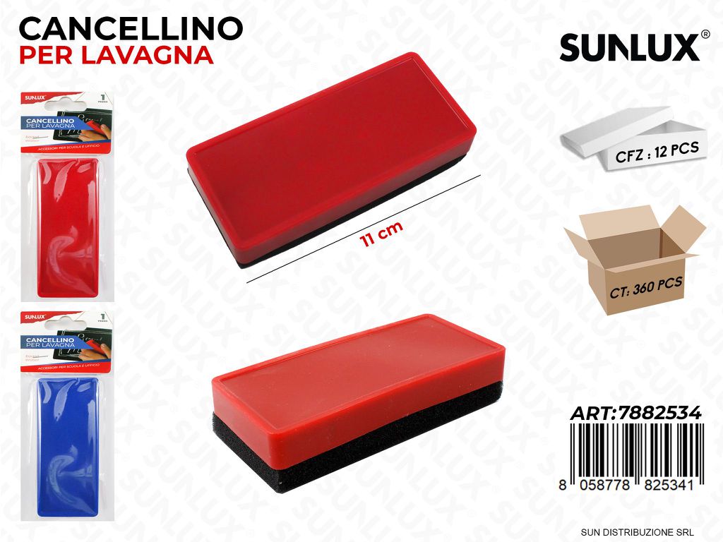Cancellino per Lavagna Col. Ass. 11CM