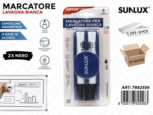 Marcatore per Lavagna Nero 2-3MM 2PCS