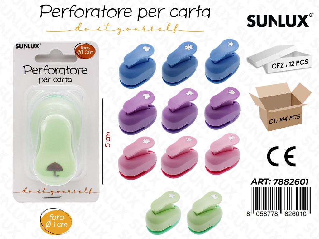 Perforatore per Carta 5CM Col. Ass. / Pz da 12