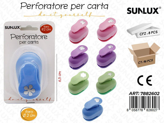 Perforatore per Carta 6.5CM Col. Ass. / Pz da 8