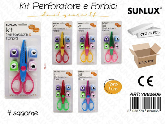 Kit Perforatore e Forbici 15CM Ass.