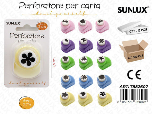 Perforatore per Carta 4.5CM Col. Ass. / Pz da 15