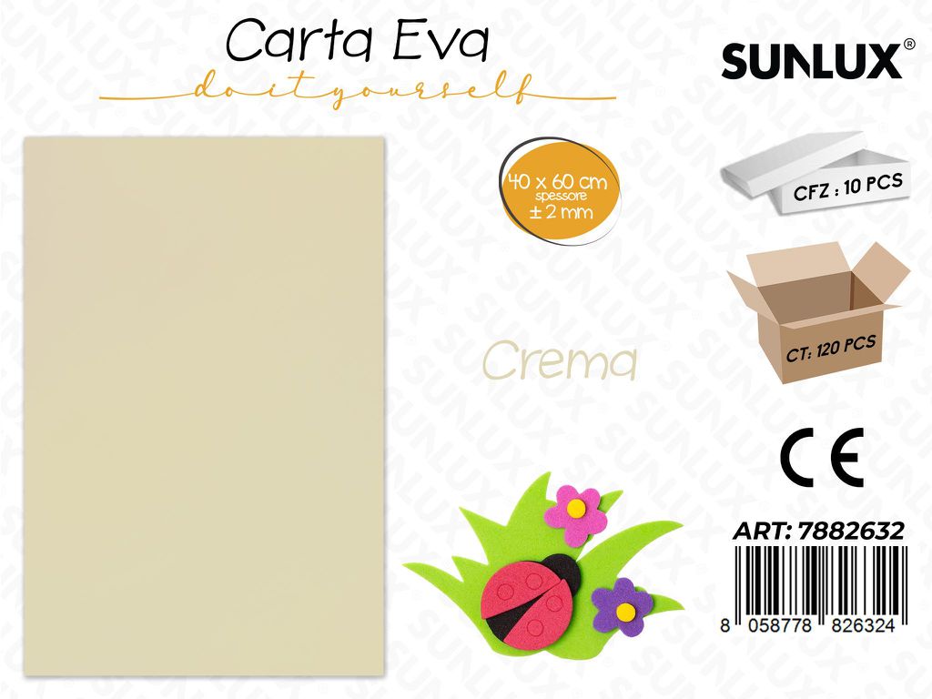 Carta Eva Crema 40*60CM*2MM
