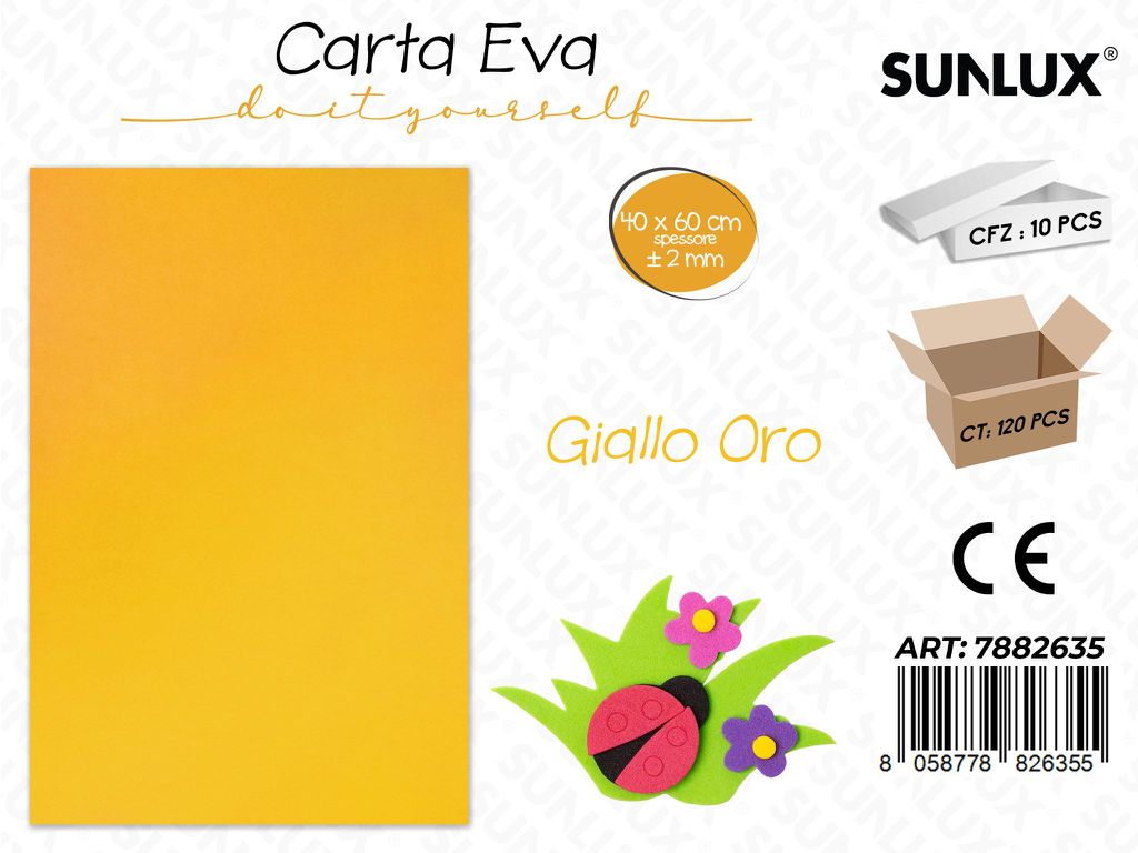 Carta Eva Giallo Oro 40*60CM*2MM