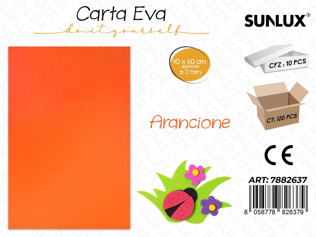 Carta Eva Arancione 40*60CM*2MM