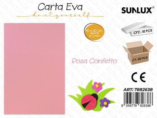 Carta Eva Rosa Confetto 40*60CM*2MM