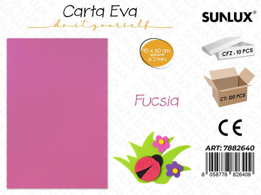 Carta Eva Fucsia 40*60CM*2MM