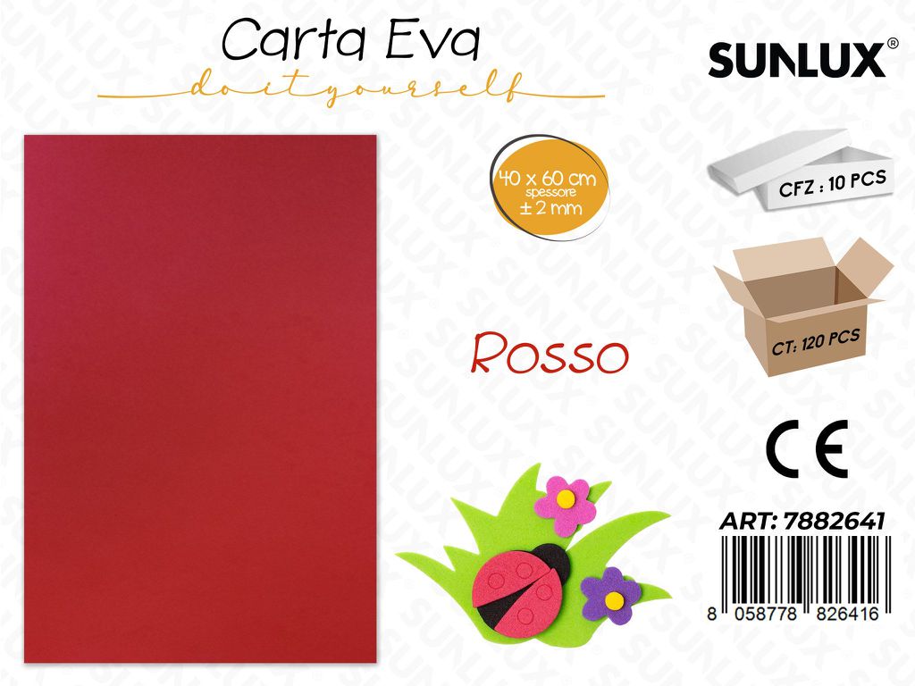 Carta Eva Rosso 40*60CM*2MM