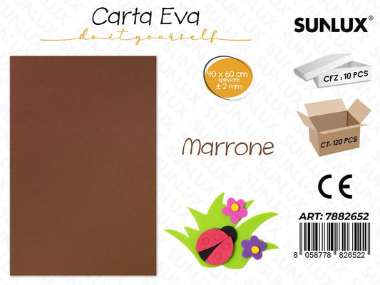 Carta Eva Marrrone 40*60CM*2MM