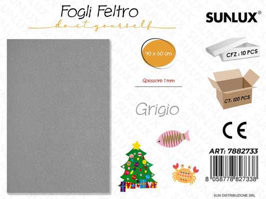 Fogli di Feltro Grigio 40*60CM 1MM