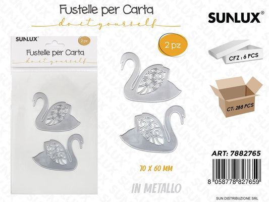Fustelle per Carta in Metallo 2PCS 70*60MM