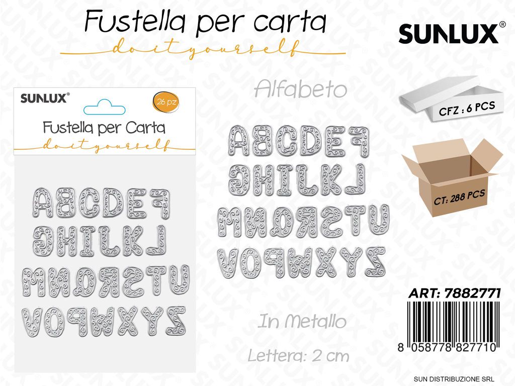 Fustelle per Carta in Metallo 26PCS 2CM