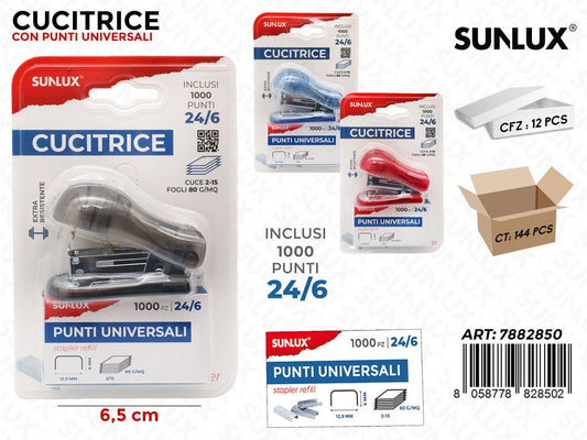 Cucitrice c/ Punti Univ. 24/6 Col.ass.