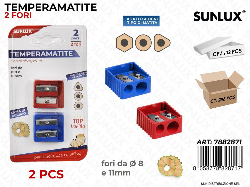 Bl. Temperamatite 2FORI 2PCS Col. Ass.