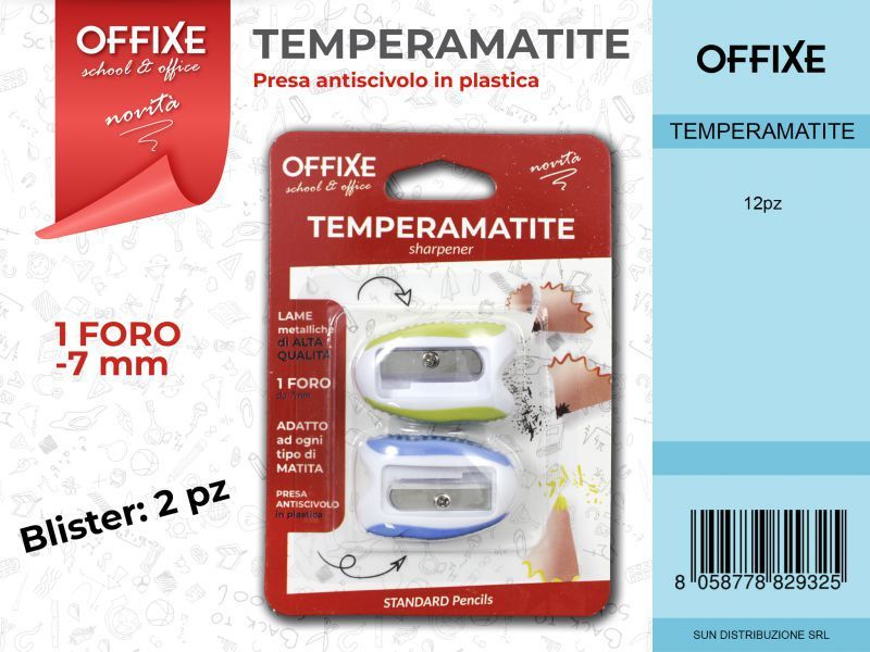Temperamatite 1FORO 2PCS Colori Ass.