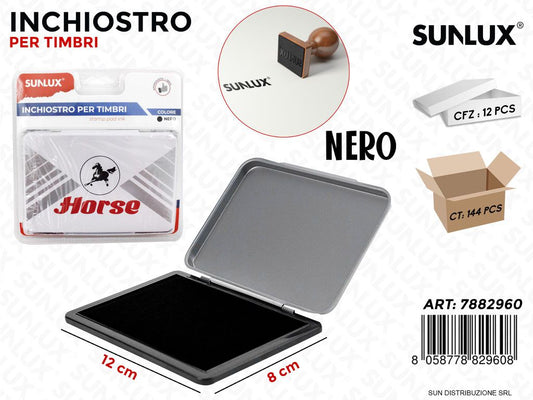 Inchiostro per Timbro Nero 12*8CM