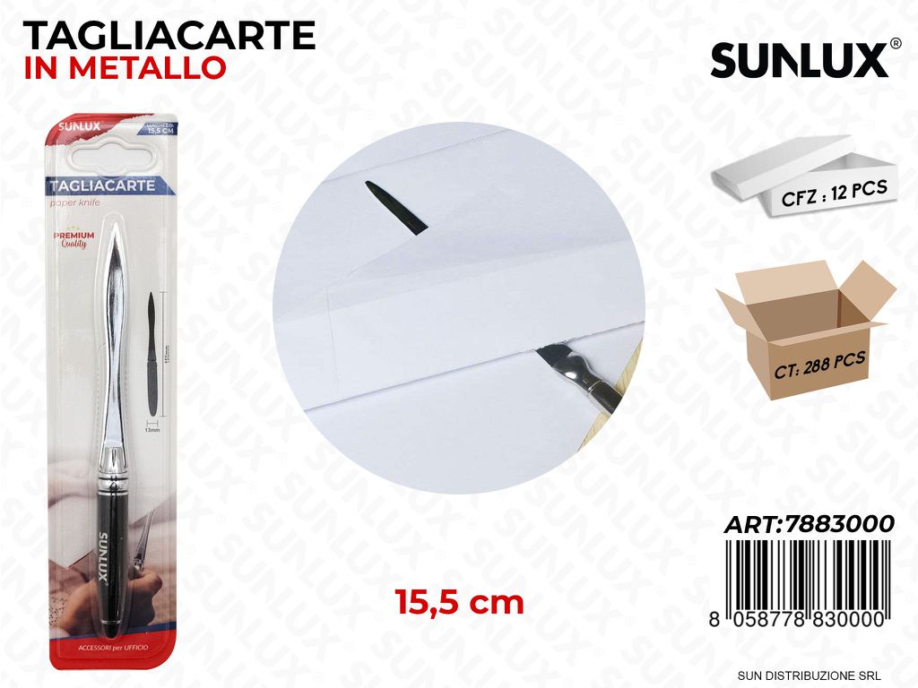 Taglia Carte in METALLO15.5CM