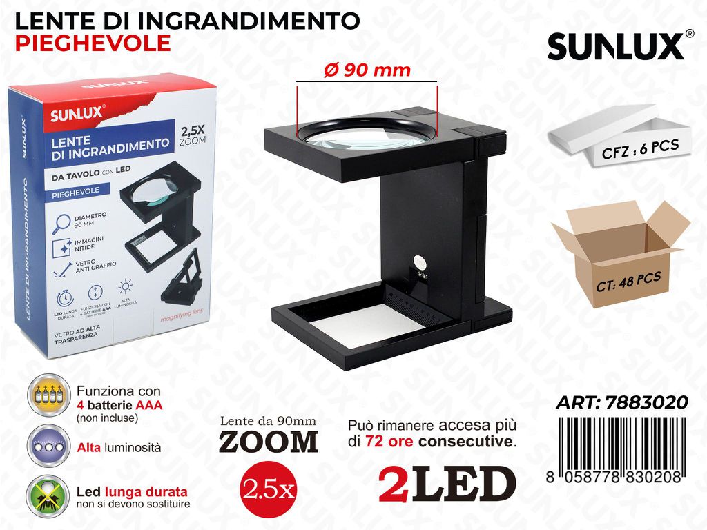 Lente di Ingrandimento MG14115-A Zoom 2.5X