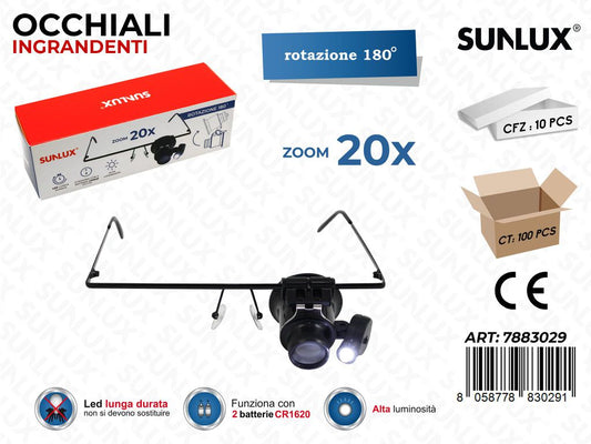Occhiali Ingrandenti Zoom 20X 9892A