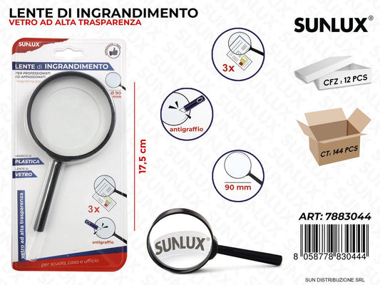 Lente di Ingrandimento 3X 17.5CM 90MM