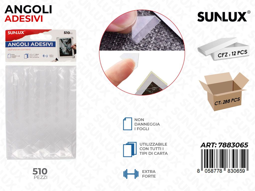 Sunlux Angoli Adv per Fotografie Trasp. 510PCS