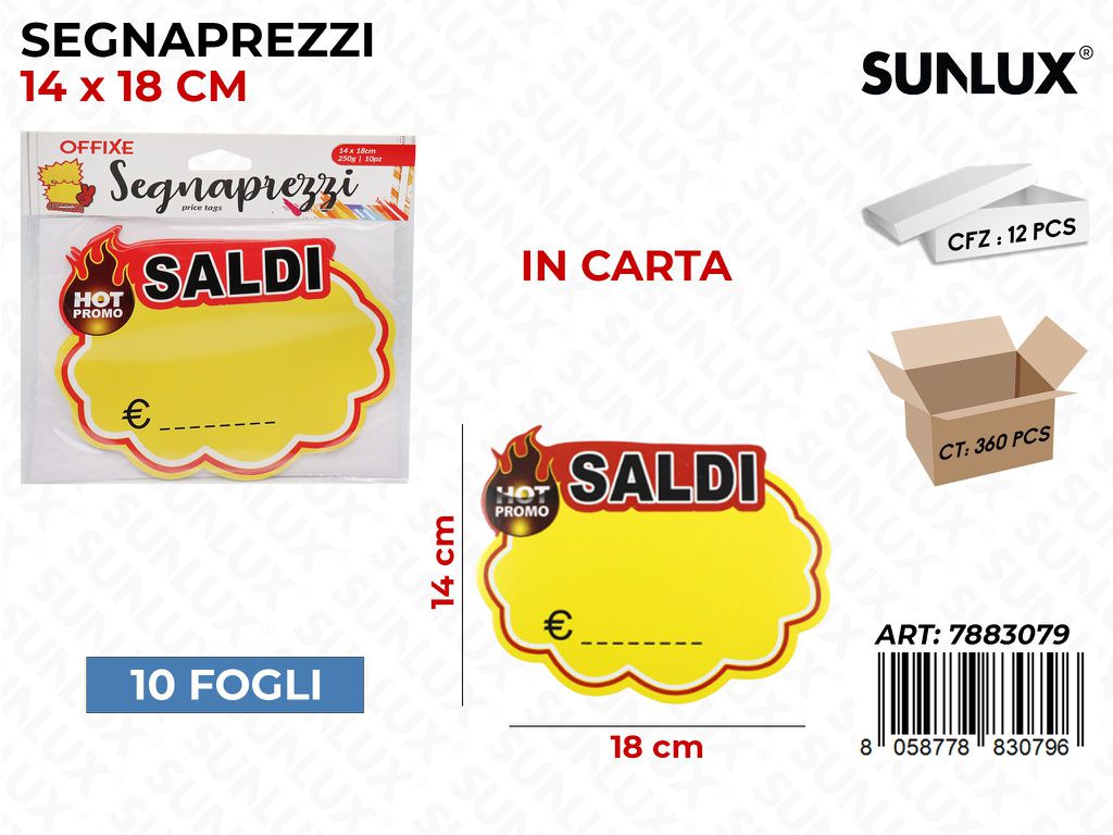 SEGNAPREZZI 14*18CM 250GR 10PCS/ PZ DA 12**