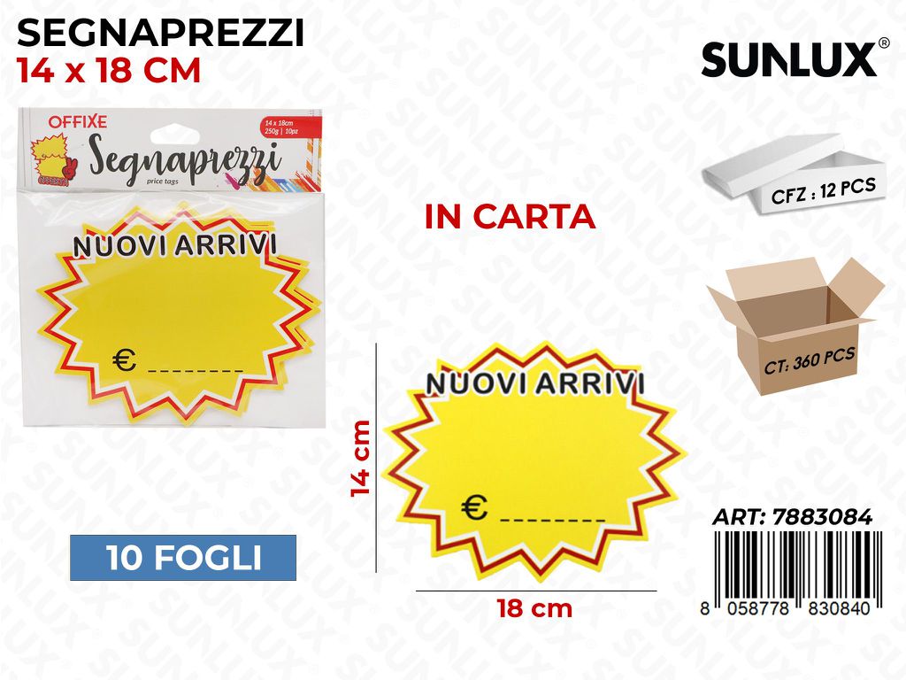 SEGNAPREZZI 14*18CM 250GR 10PCS/ PZ DA 12**