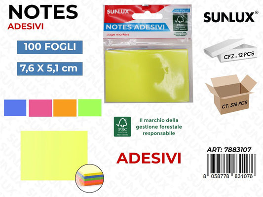 Notes Adesivi Ass. 100FF 7.6*5.1CM