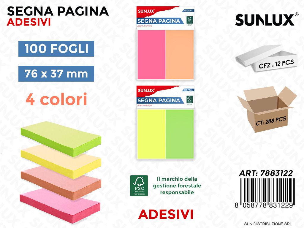 Segna Pagina Adv 4COL.100FF 76*37MM