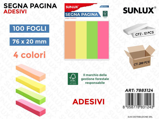 Segna Pagina Adv 4COL.100FF 76*20 Mm