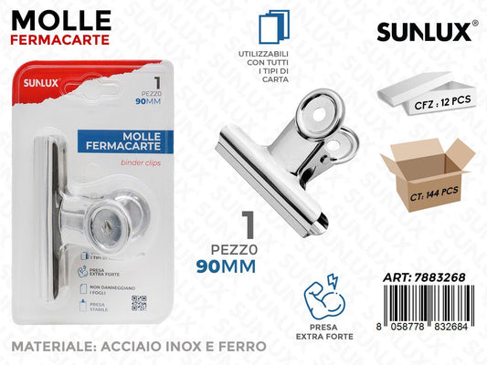 Sunlux Molla Fermacarte 90MM
