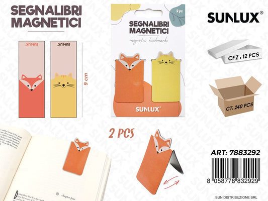 SEGNALIBRI MAGNETICI 2PCS ASS. 9CM /PZ DA 12**