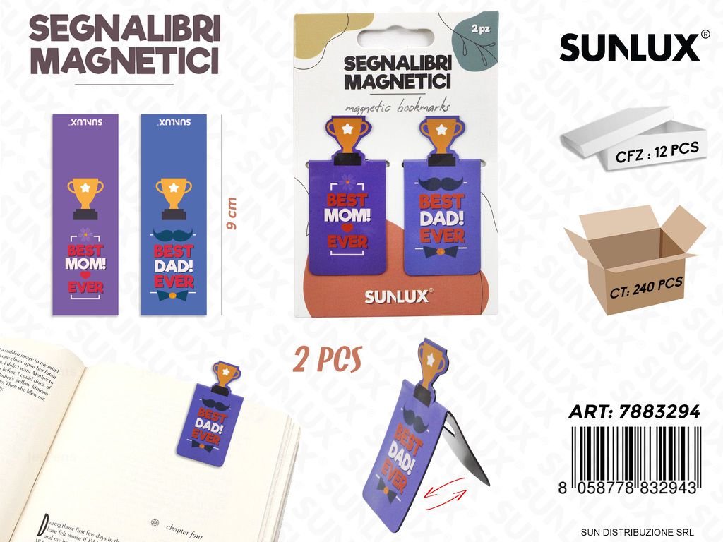 SEGNALIBRI MAGNETICI 2PCS ASS. 9CM /PZ DA 12**