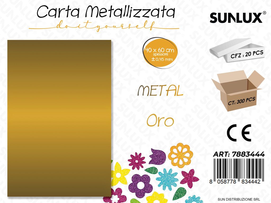 Carta Metal Oro 0.45.MM *40*60CM