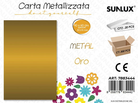 Carta Metal Oro 0.45.MM *40*60CM